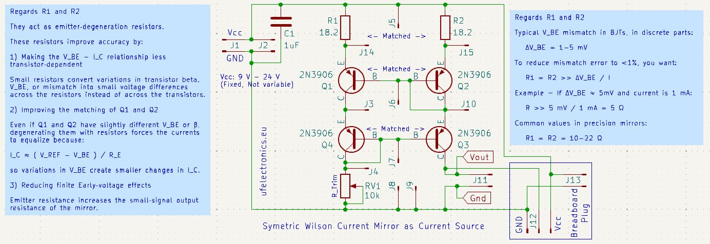 The Symmetric Wilson Current Mirror – Free KiCad PCB Design Files