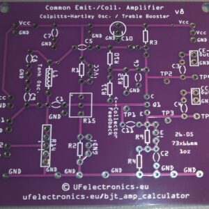 Common Emitter/Collector Amplifier Board v8