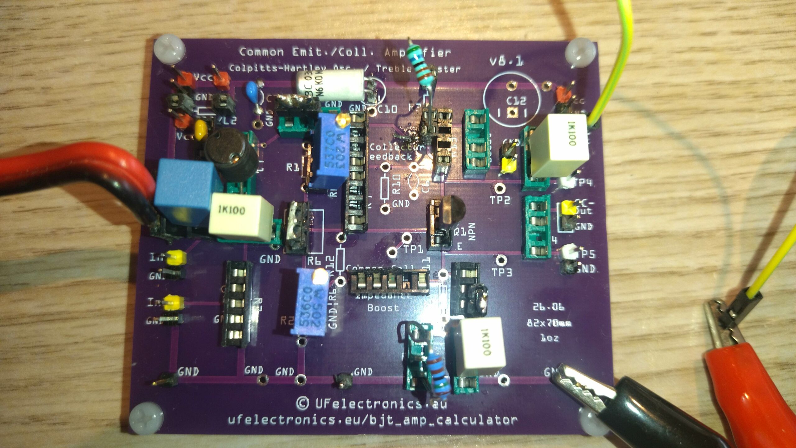 Common Emitter/Collector Amplifier Board v8.1 - Image 6