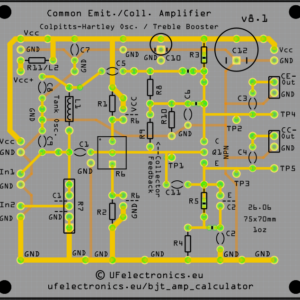 Common Emitter/Collector Amplifier Board v8.1