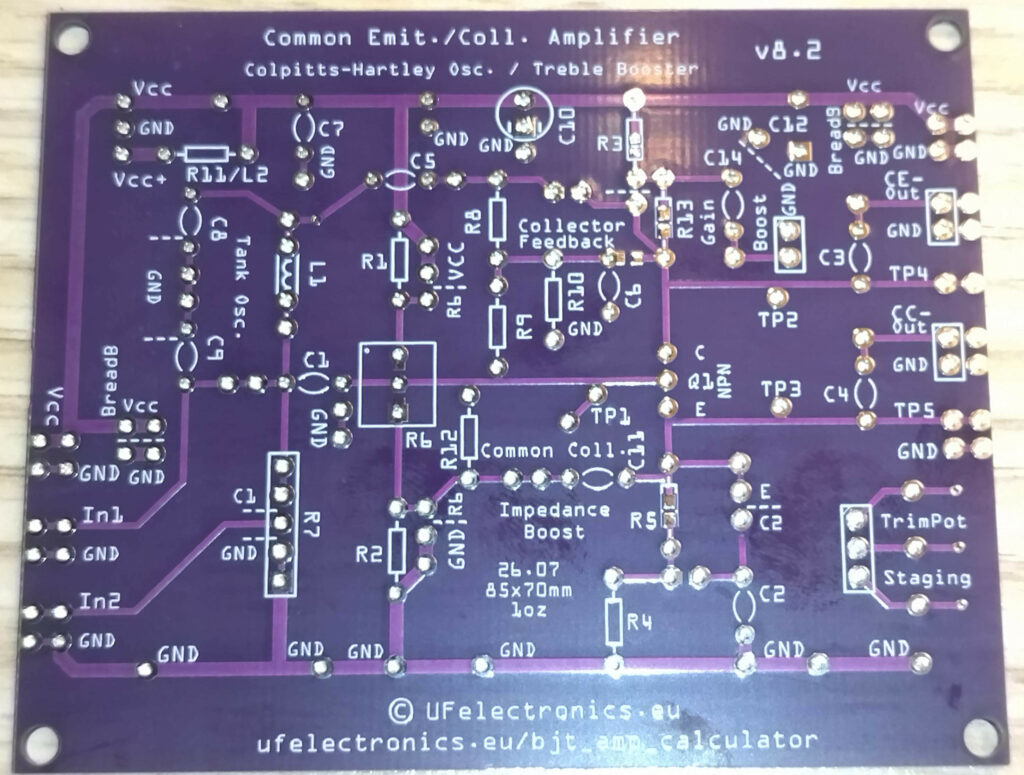 BJT Analog Transistor Experimentation Board v8.2.1 BJT Analog Transistor Experimentation Board v8.2.1