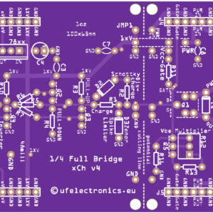 1/4 H-Bridge xCh v4 – One set of two PCBs – 12 Units – Backorder Price 1/4 H-Bridge xCh v4 – One set of two PCBs – 12 Units – Backorder Price