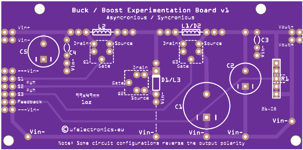 Buck / Boost Experimentation Board v1