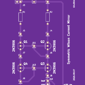 Symmetric Wilson Current Mirror Experimentation Board v1