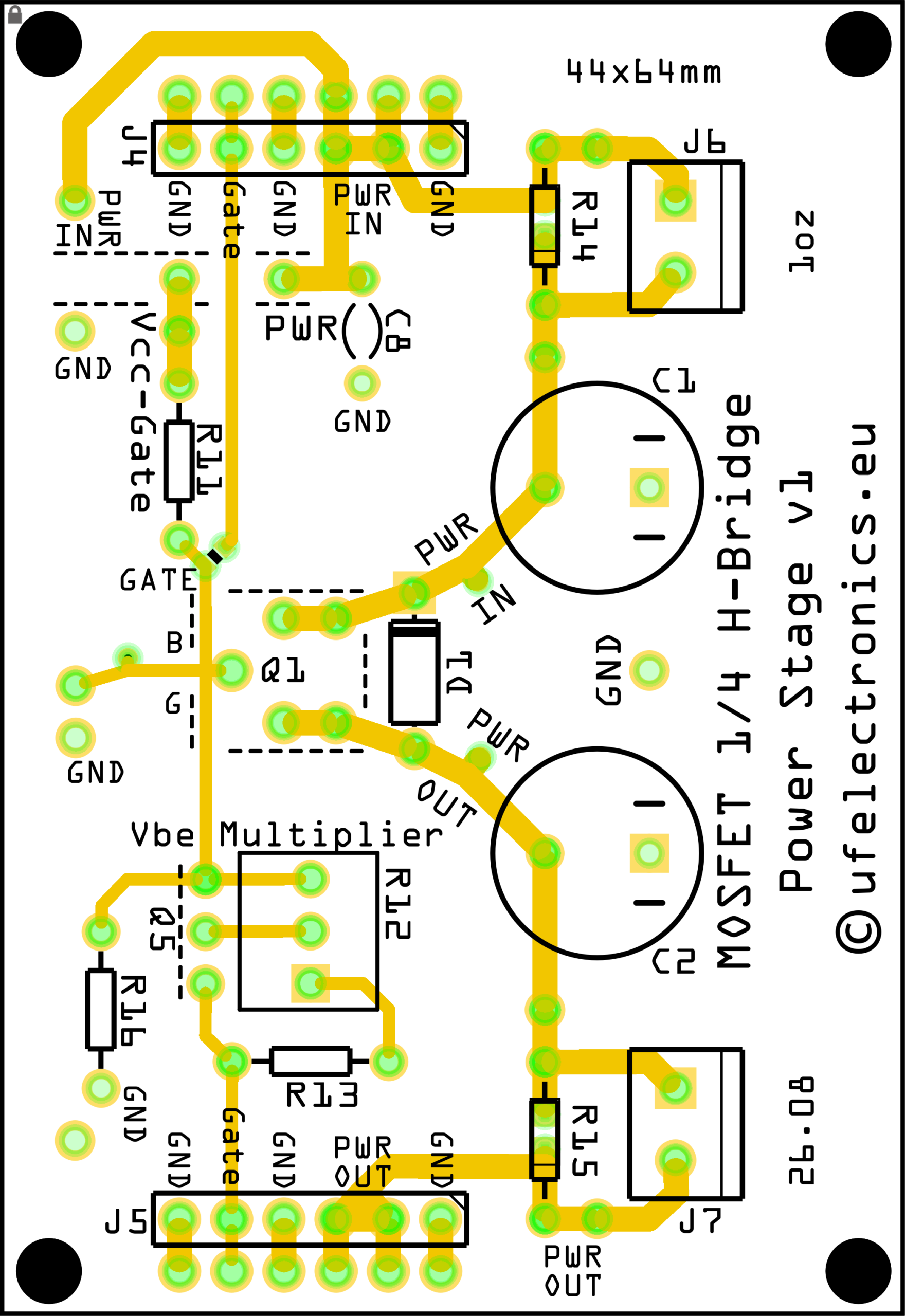 1/4 H-Bridge Power Stage v1 (set of two PCBs) - Image 2