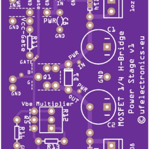 1/4 H-Bridge Power Stage v1 (set of two PCBs)