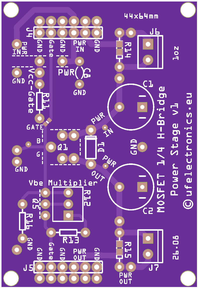 1/4 H-Bridge Power Stage v1 (set of two PCBs) 1/4 H-Bridge Power Stage v1 (set of two PCBs)