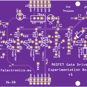 MOSFET Gate Driver Experimentation Board v1 (set of two PCBs)