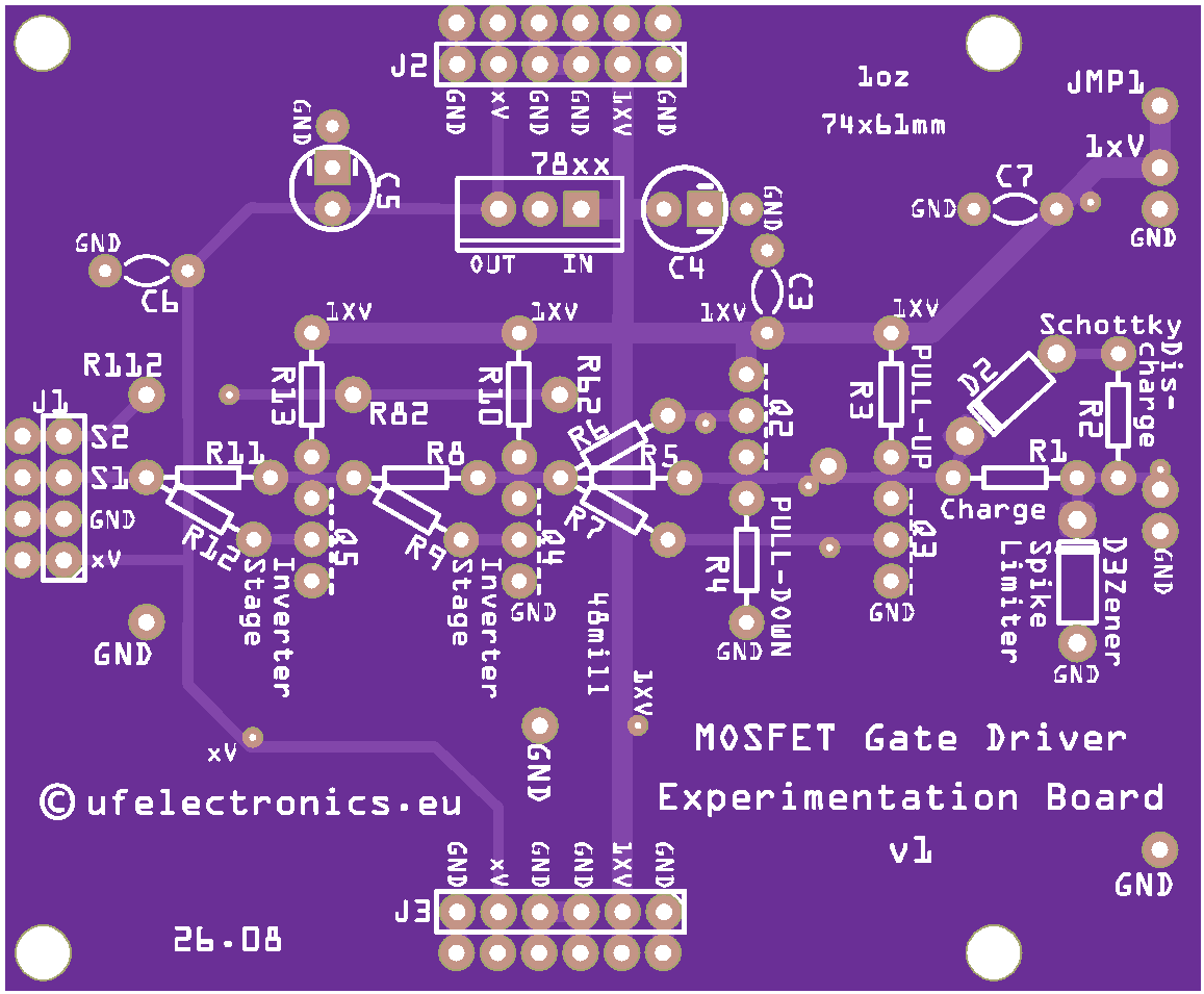 MOSFET Gate Driver Experimentation Board v1 (set of two PCBs) MOSFET Gate Driver Experimentation Board v1 (set of two PCBs)