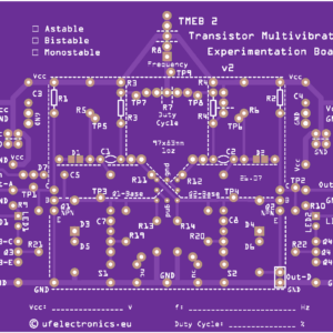 BJT Transistor Multivibrator Experimentation Board v2 BJT Transistor Multivibrator Experimentation Board v2