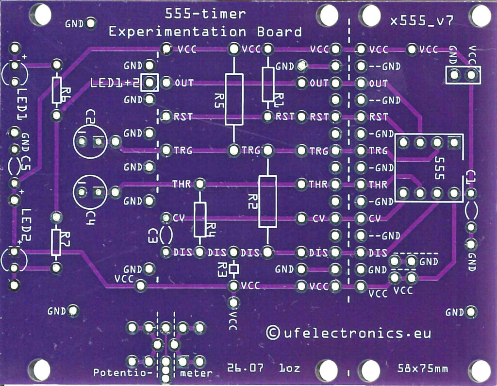 555 Experimentation Board v7